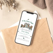 Woodland Animals Book Themed Baby Dusche Einladung