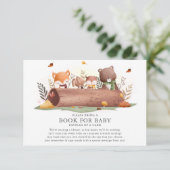 Woodland Animals Buch für Baby Begleitkarte (Stehend Vorderseite)