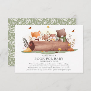 Woodland Animals Buch für Baby Begleitkarte