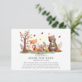 Woodland Animals Buch für Baby Begleitkarte (Stehend Vorderseite)