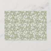 Woodland Animals Buch für Baby Begleitkarte (Rückseite)