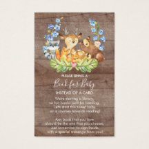 Woodland Animals buchen für Babykarte