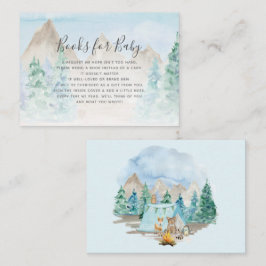 Woodland Animals Camping Books Boy Baby Enclosure Visitenkarte