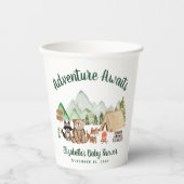 Woodland Animals Camping Kinderdusche Pappbecher (Vorderseite)