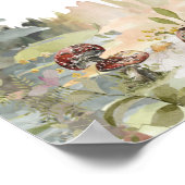 Woodland Animals Clothesline Baby Dusche Willkomme Poster (Ecke)