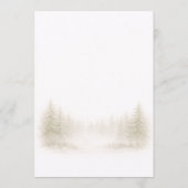 Woodland Animals Clothesline Couples Baby Shower Einladung (Rückseite)