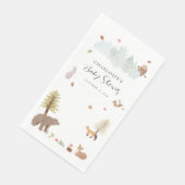 Woodland Animals Fall Baby Dusche Serviette (Ecke)