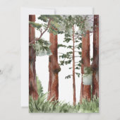 Woodland Animals Forest Baby Dusche Einladung (Rückseite)