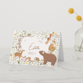 Woodland Animals Forest Baby Dusche Platzkarte Tischnummer