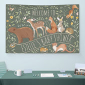 Woodland Animals Forest Friends Kinderdusche Banner (Messe)