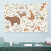 Woodland Animals Forest Friends Kinderdusche Banner (Messe)