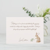 Woodland Animals Forest Friends Kinderdusche Dankeskarte (Stehend Vorderseite)