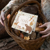 Woodland Animals Forest Friends Kinderdusche Dankeskarte