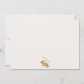 Woodland Animals Forest Friends Kinderdusche Einladung (Rückseite)