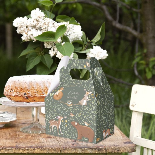Woodland Animals Forest Friends Kinderdusche Geschenkschachtel