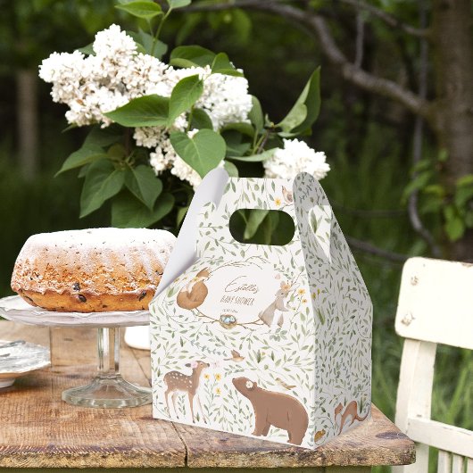 Woodland Animals Forest Friends Kinderdusche Geschenkschachtel