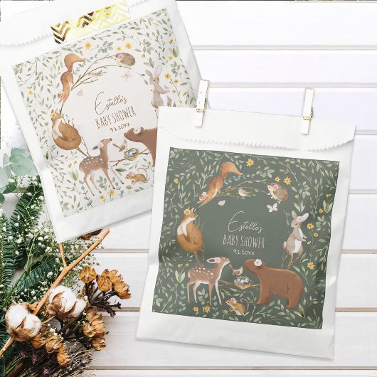 Woodland Animals Forest Friends Kinderdusche Geschenktütchen