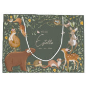 Woodland Animals Forest Friends Kinderdusche Große Geschenktüte (Rückseite)