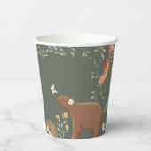 Woodland Animals Forest Friends Kinderdusche Pappbecher (Rückseite)