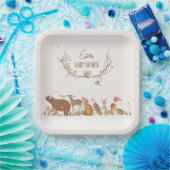 Woodland Animals Forest Friends Kinderdusche Pappteller (Party)