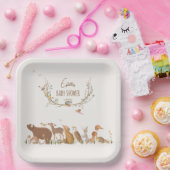 Woodland Animals Forest Friends Kinderdusche Pappteller (Party)