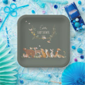 Woodland Animals Forest Friends Kinderdusche Pappteller (Party)