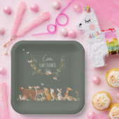 Woodland Animals Forest Friends Kinderdusche Pappteller (Party)