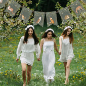 Woodland Animals Forest Friends Kinderdusche Wimpelkette