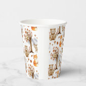 Woodland Animals Forest Friends Pattern Pappbecher (Rechts)