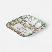 Woodland Animals Forest Niedlich Baby Girl Dusche Pappteller (Gewinkelt)