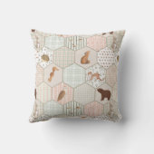 Woodland Animals Forest Patchwork Kinderduschgesch Kissen (Rückseite)