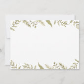 Woodland Animals Frühjahrsdusche Einladung (Rückseite)