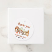 Woodland Animals Herbst Kinderdusche Danke Geschenkanhänger (Beispiel)