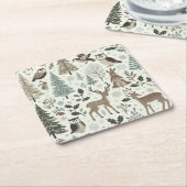 Woodland Animals Holiday Paper Untersetzer (angewinkelt)