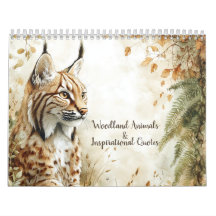 Woodland Animals & Inspirational Quotes 2026