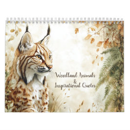 Woodland Animals & Inspirational Quotes 2026  Kalender