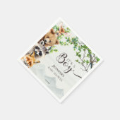 Woodland Animals It’s a Boy Baby Shower Napkins Serviette (Ecke)