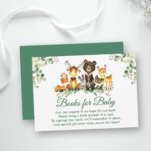 Woodland Animals Kinderduschbücher für Kinderkarte Begleitkarte