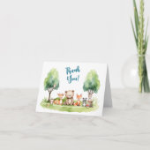 Woodland Animals Kinderdusche Danke (Vorderseite)