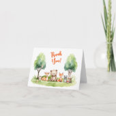 Woodland Animals Kinderdusche Danke (Vorderseite)