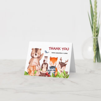 Woodland Animals Kinderdusche Danke