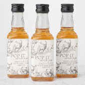 Woodland Animals Kinderdusche Danke Alkoholflaschenetikett (Flaschen)