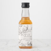 Woodland Animals Kinderdusche Danke Alkoholflaschenetikett (Vorderseite)