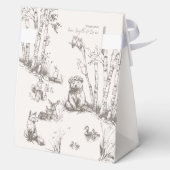 Woodland Animals Kinderdusche Danke Geschenkschachtel (Rückseite)