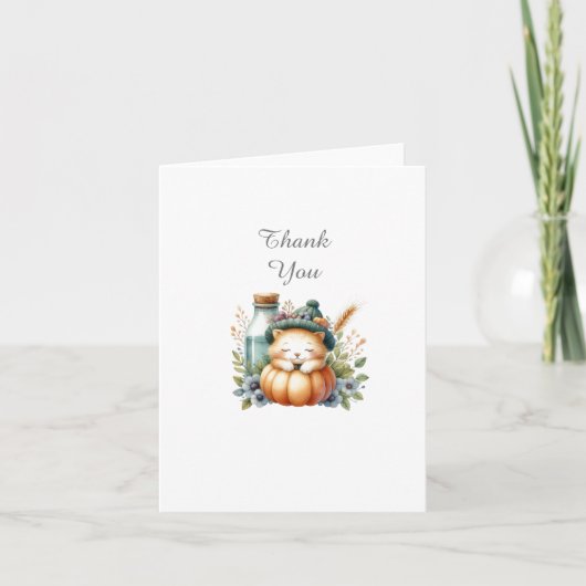 Woodland Animals Kinderdusche Danke Karte (Vorderseite)