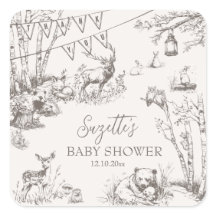 Woodland Animals Kinderdusche Danke