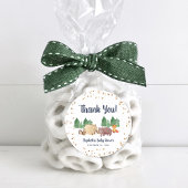 Woodland Animals Kinderdusche Danke Runder Aufkleber