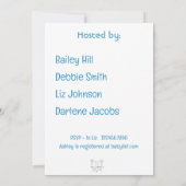 Woodland Animals Kinderdusche Einladung (Rückseite)