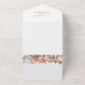 Woodland Animals Kinderdusche Einladung (Außenbereich)