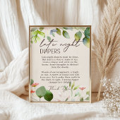 Woodland Animals Kinderdusche Spätnachtskalender Poster